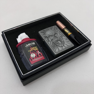 Бензиновая зажигалка Kantai R14 + бензин + мундштук